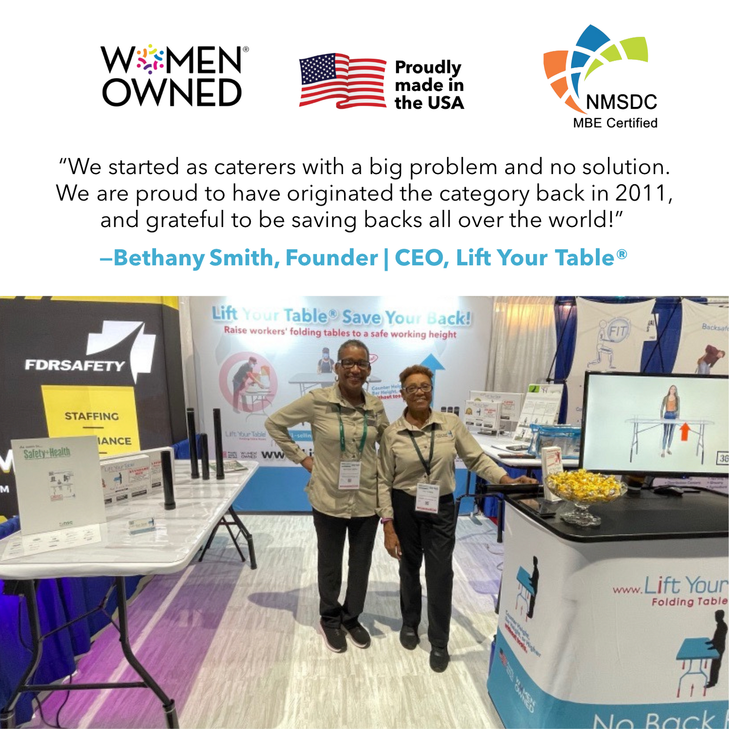 Folding Table Risers (Choose Your Height and Foot)