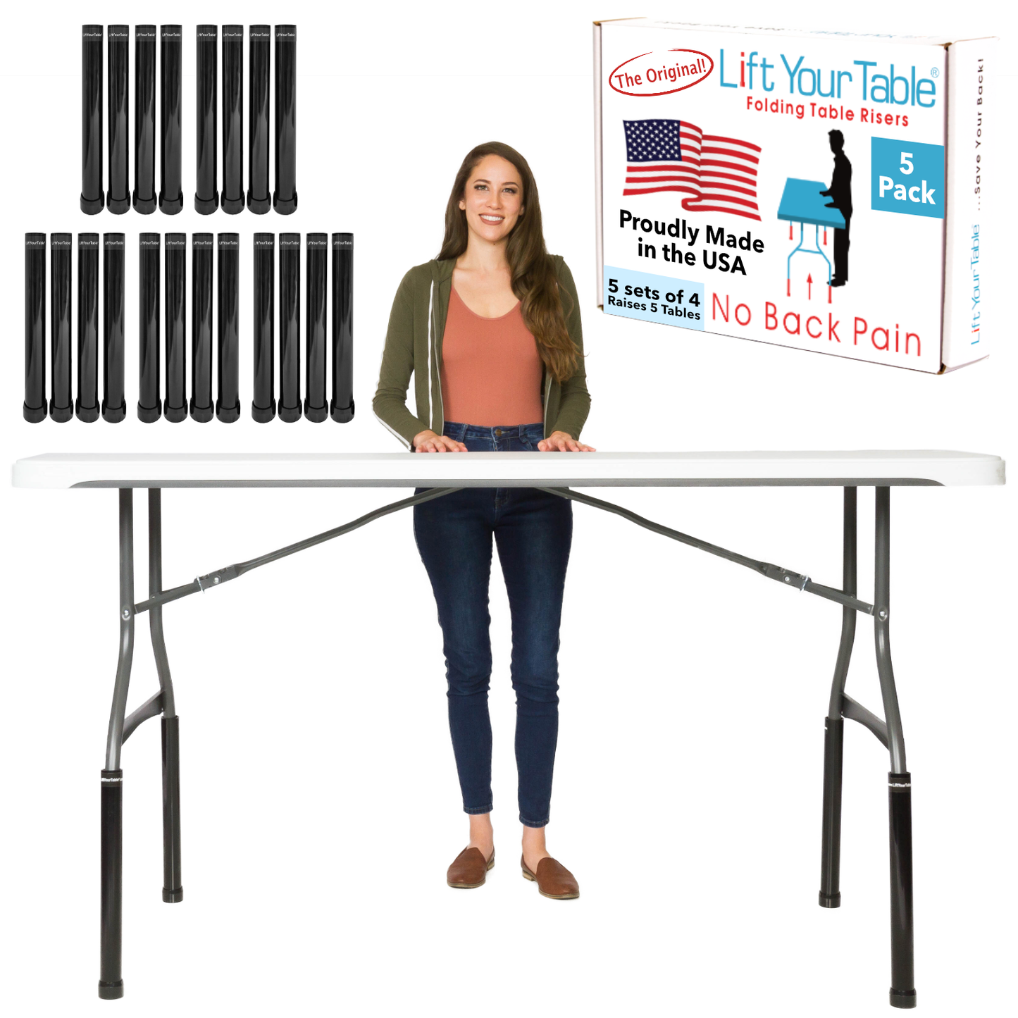 Folding Table Risers Commercial Packs (Choose Your Risers)