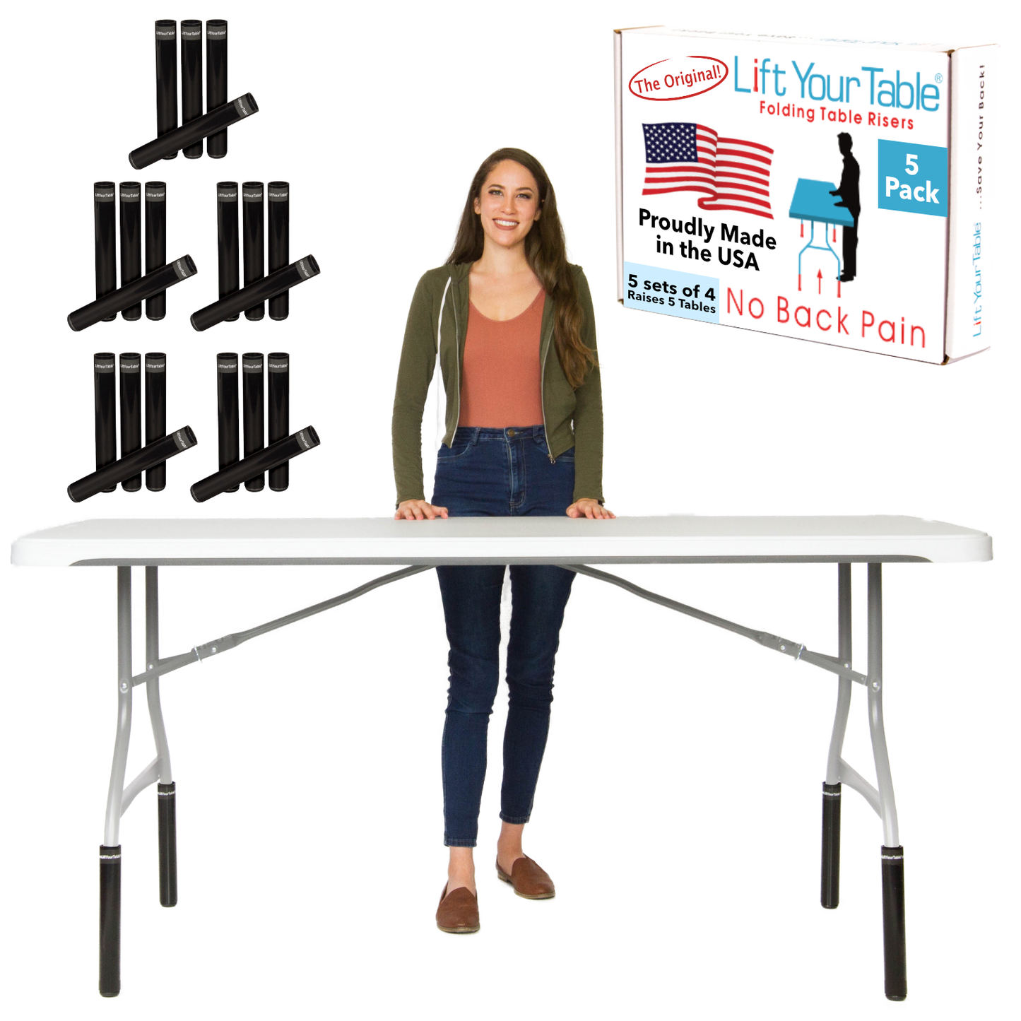 Folding Table Risers Commercial Packs (Choose Your Risers)