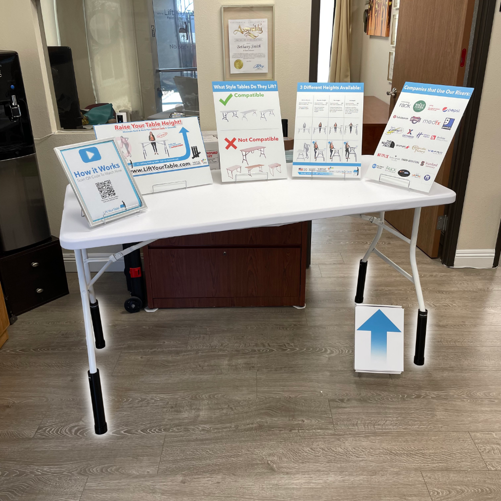 Folding Table Risers Commercial Packs (Choose Your Risers)
