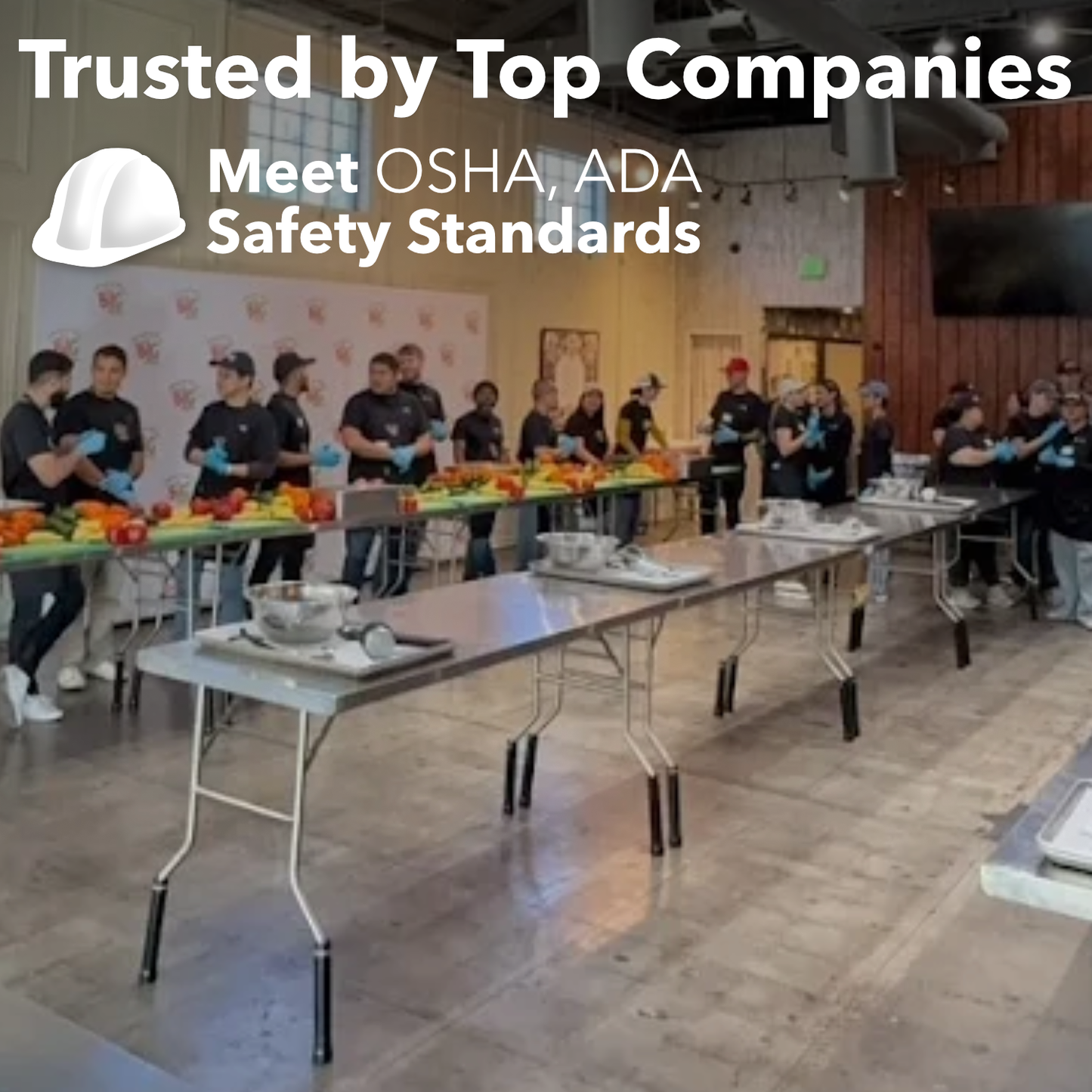 Folding Table Risers (Choose Your Height and Foot)