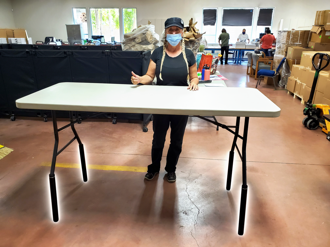 How Do You Raise Warehouse Tables That Are Too Low for Standing Work?