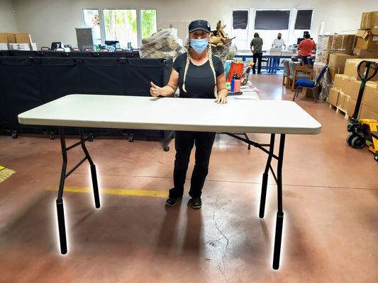 How Do You Raise Warehouse Tables That Are Too Low for Standing Work?