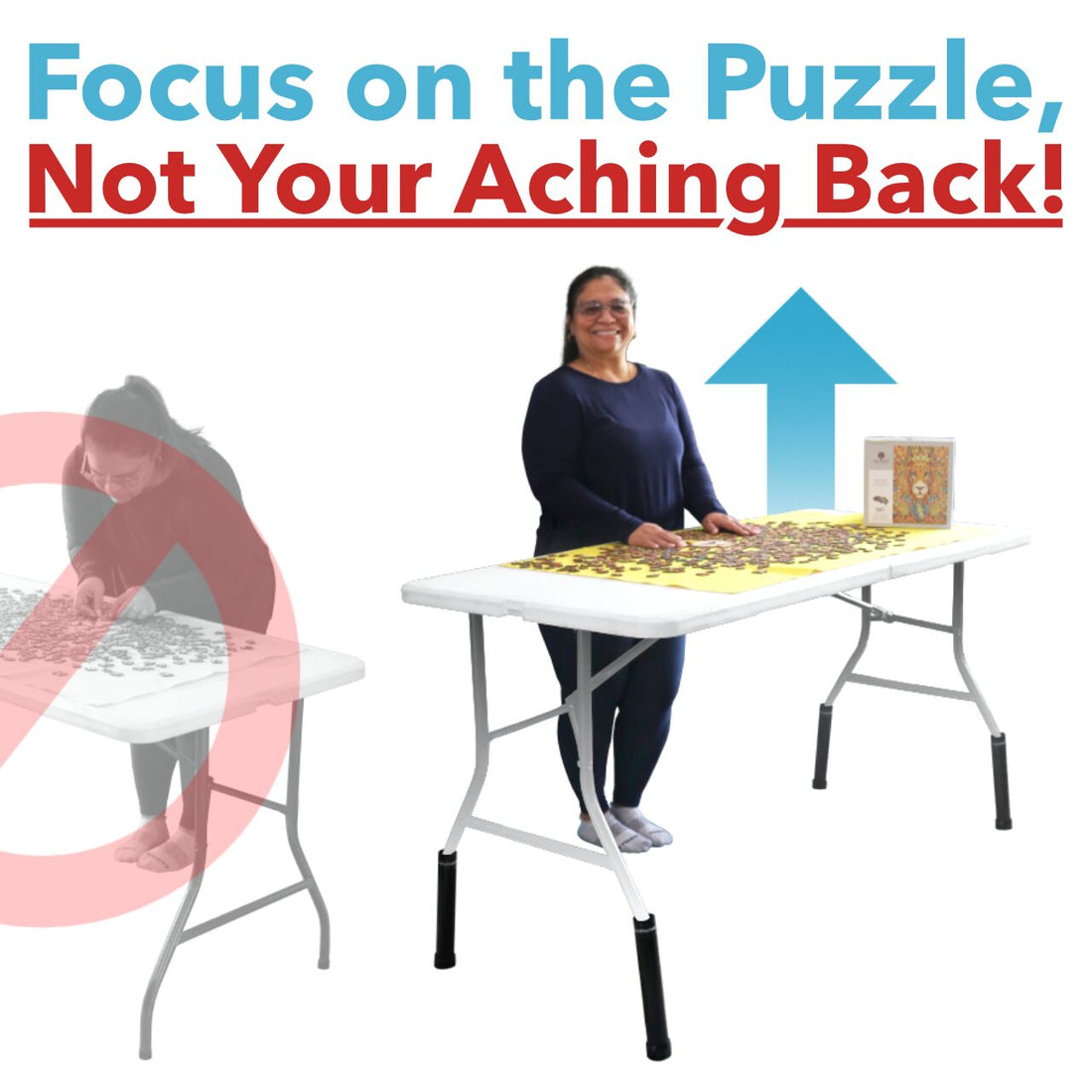 Focus on the Puzzle… NOT Your Aching Back!