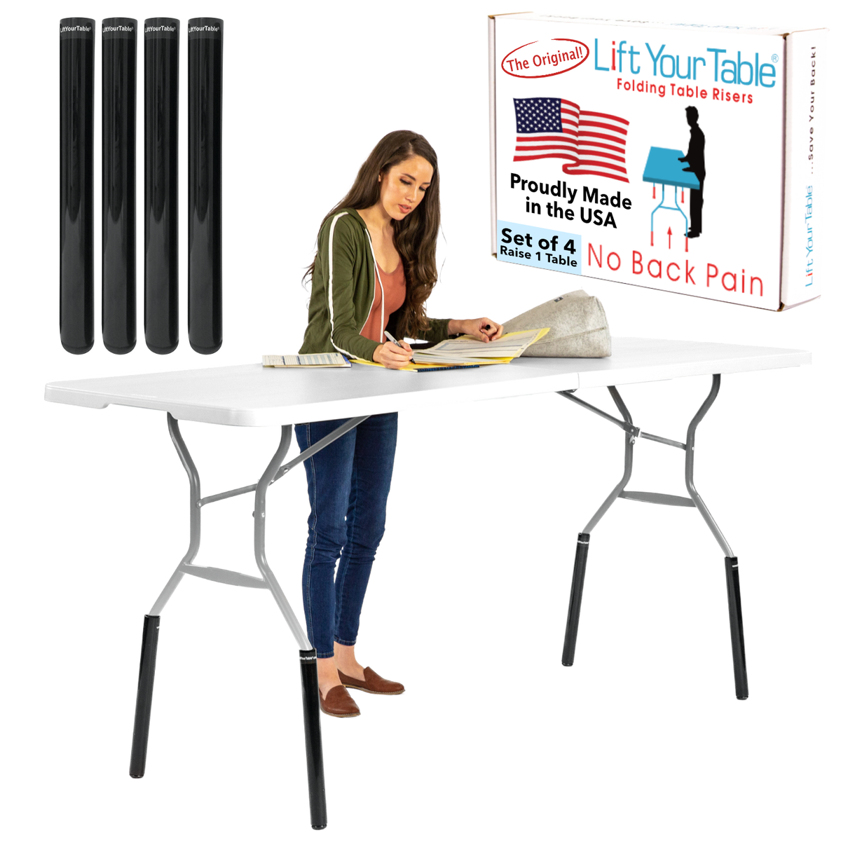 Lift Your Table Riser Carry Bag Offer Eligible Sets – Lift Your Table® folding table risers ...
