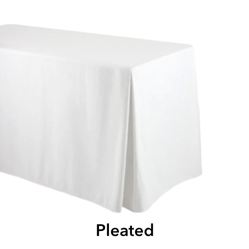 Longer Length Tablecloths Lift Your Table Folding Risers